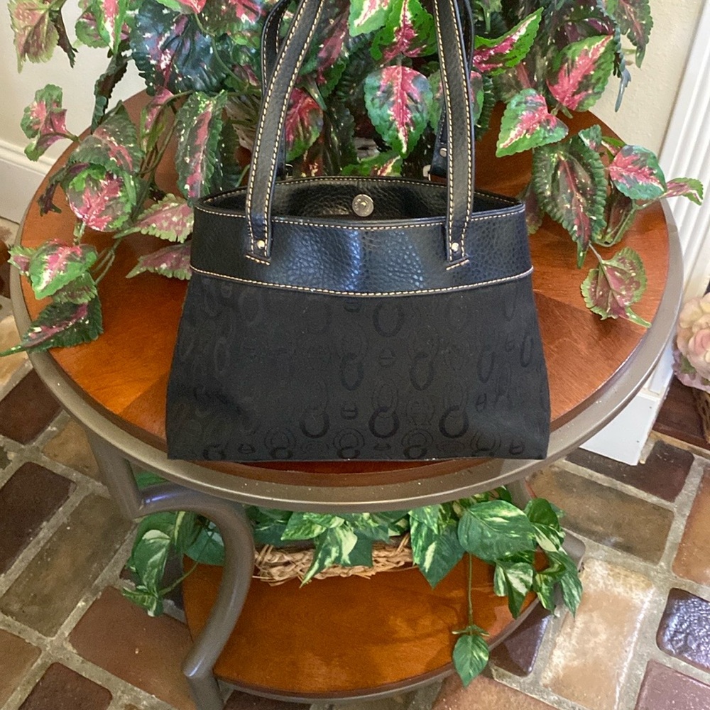 Leather Etienne Aigner Black and Brown Shoulder Bag